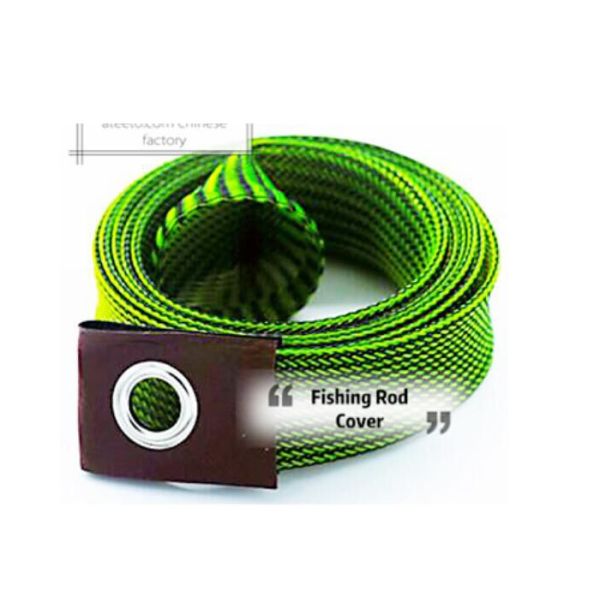 Expandable Braided Fishing Rod Protective Sleeves With Pole Fishing Tools Spinning Cover