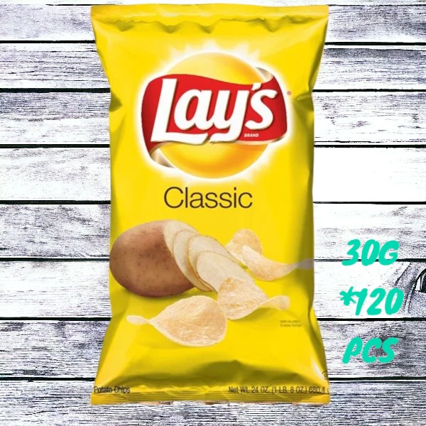Lay's Original Potato Crisps, 54g Packs - Bulk Case of 100PCS - Ideal for International Snack Retailers - Competitive