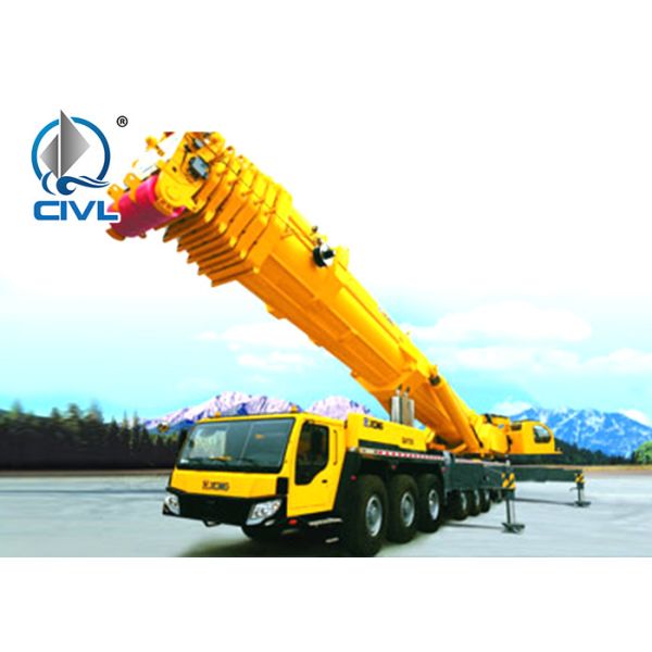 Yellow 100 Ton All Terrain Crane XCMG QY100K-I  Max. Travel Speed 80 Km / H Telescopic Boom Crane