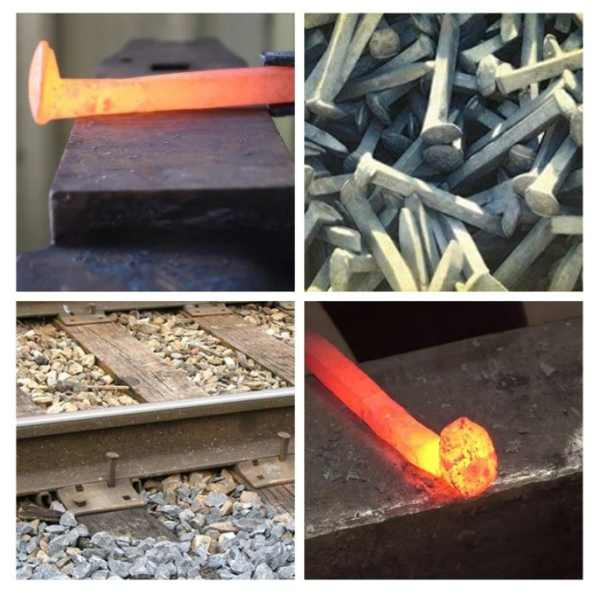 ISO Rail Dog Spike For Timber Sleeper Customizable Dimensions And Strong Fixing Force For Stable Railway Tracks