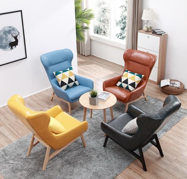 Modern Fabric Leather Leisure Chair Designer Living Room Confoetable highback reception Chair
