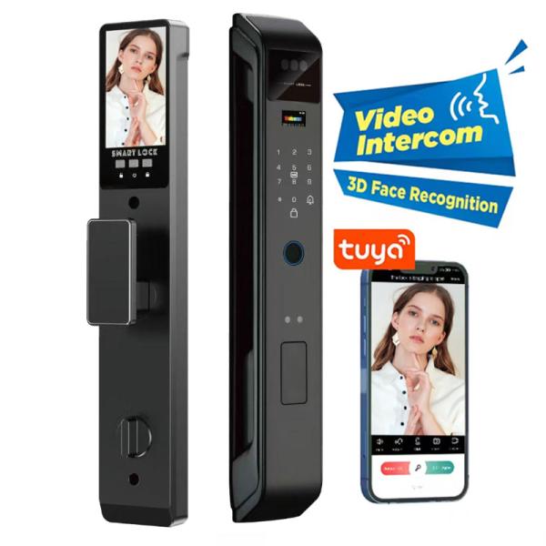 顔認識ドアロック スマート電子ドアロック Tuyaスマートロック