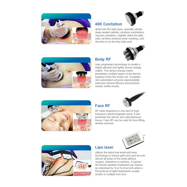 Машина 360 Cryolipolysis совмещенная с ручкой RF для стороны и жировые отложения уменьшают