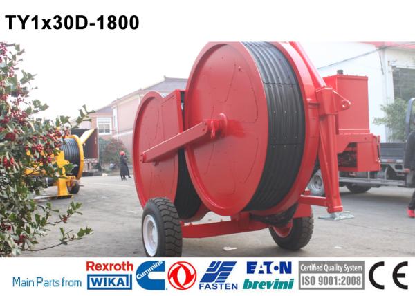 Équipement de câblage électrique de ligne de transmission 18kw ((25hp) Tensionnaire de câble hydraulique