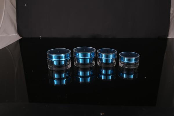hand lip crystal pump empty square white Screen Printing Airless 30ml Cosmetic Cream Jars