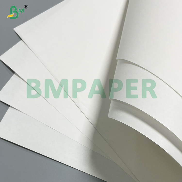 50lb 55lb Semi Extensible White Kraft Biodegradable Food Packaging Paper In Roll