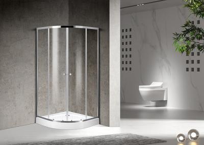 Curved Corner Shower Enclosure , 900x900x2000mm  Shower And Bath Enclosures chrome  aluminium