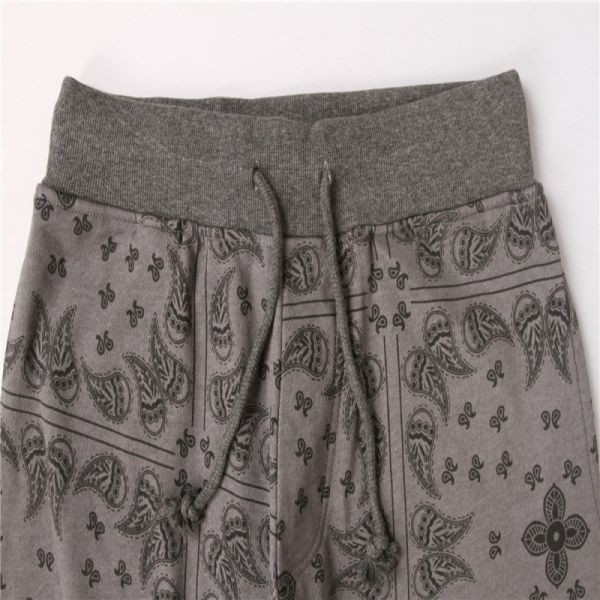 80% Cotton 20% Polyester Print Mens Terry Joggers Fleece Terry Cotton Sweatpants