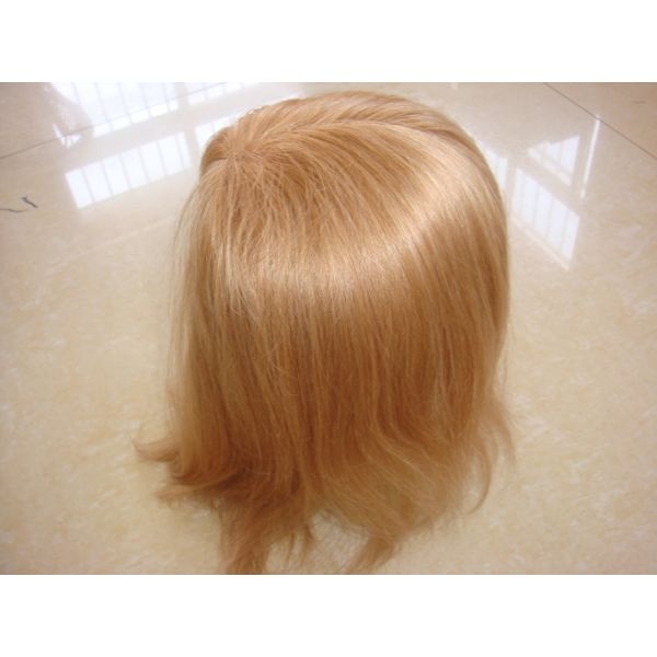 Customized 100% Human Hair Straight Blonde Wig Lace Front