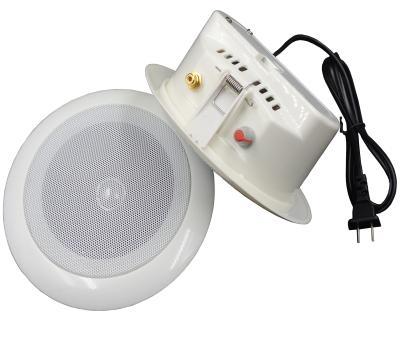 AC220V Line Voltage Indoor PA Speakers 6W , White Ceiling Speakers High Sensitivity