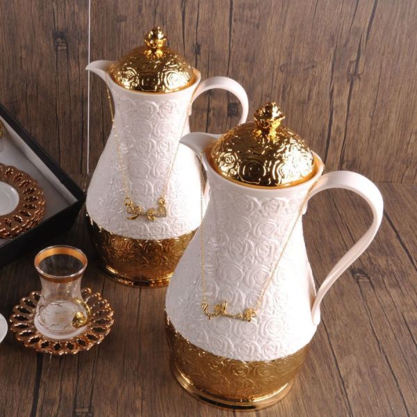 Sustainable Coffee Tea Sets Ceramic Teapot Cup Set with Sugar Milk Pot and Coffee Jug