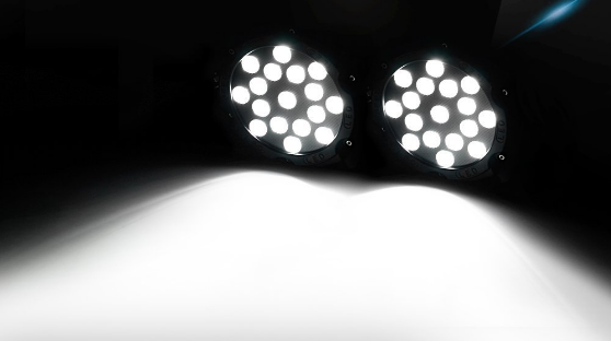 10-30VDC Round Outdoor 51 Watt LED Flood Lights Stainless Steel Mounting Bracket