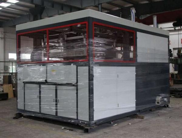 Siemens PLC Control Thick Sheet Vacuum Forming Machine For Plastic Tray Bowl Plate
