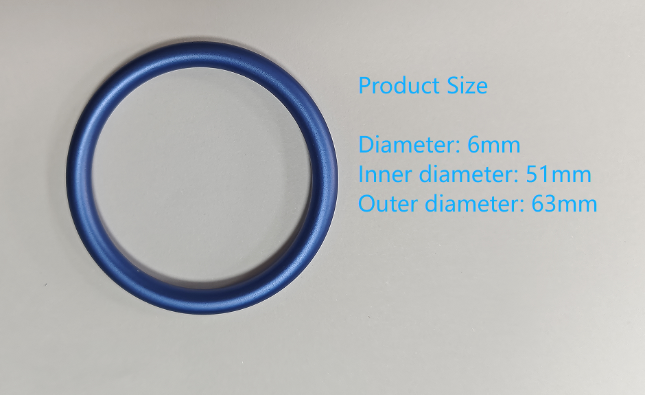 Customizable Blue Anodizing Finish Ring Sling Rings Comfortable Durable For Baby Carrier