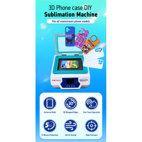 Universal-Mold 3D Sublimation Machine For Phone Case Printing – Fit All Phone Models