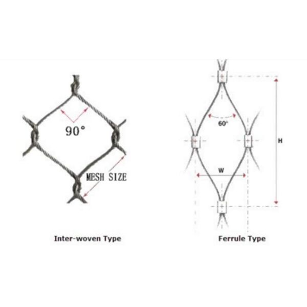 Flexible X-tend Stainless Steel Wire Rope Mesh/Cable Mesh (China Manufacturer)