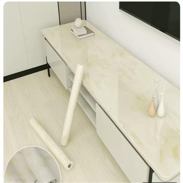 Waterproof Oil Proof Marble Wallpaper for Desk Top Cover Decoration or Renovation Classic Peel Stick Vinyl Wallpapers