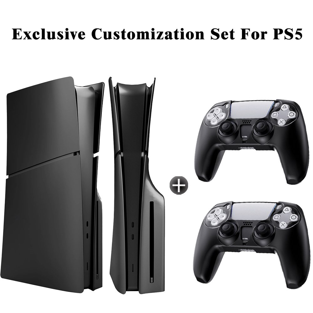 Laudtec Protective Cover Set for Ps5 Console and Controller Hard Shell Slim Lightweight Shockproof Exclusive Customization Yxj17
