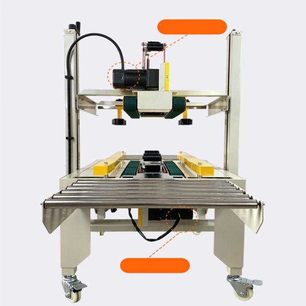 Construction Works Auto Box Taping Carton Sealing Machine with Packaging Material