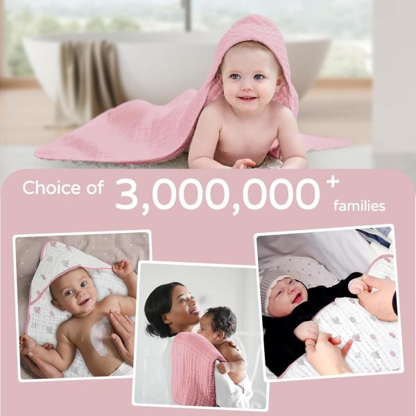 Muslin Skin Friendly Infant Bath Towels Infant Towel Set 32*32 Inches