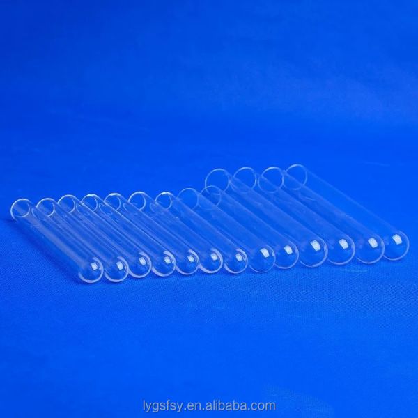 1100℃ working temperature Corrosion Resistant Quartz Test Tube High Temperature Resistant Laboratory Glass Tube