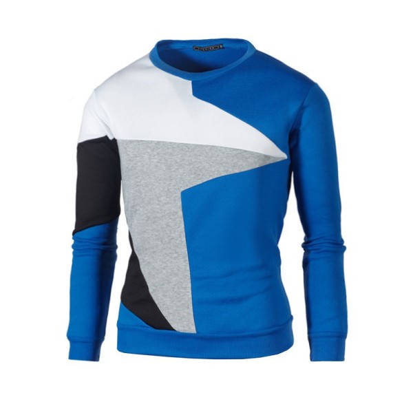 Comfortable Windproof Long Sleeve Pullover Fleece Sweater for Men's Casual Fashion