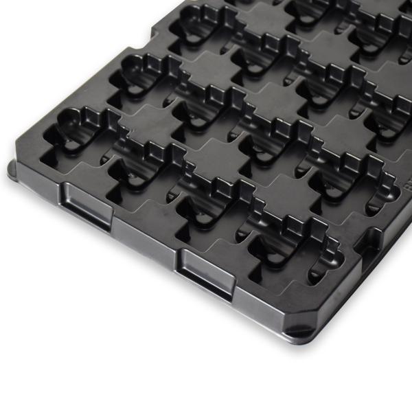 Customized Disposable Black PS Anti Static Automotive Piston Accessories Auto Parts Electronic ESD Plastic Cells Tray