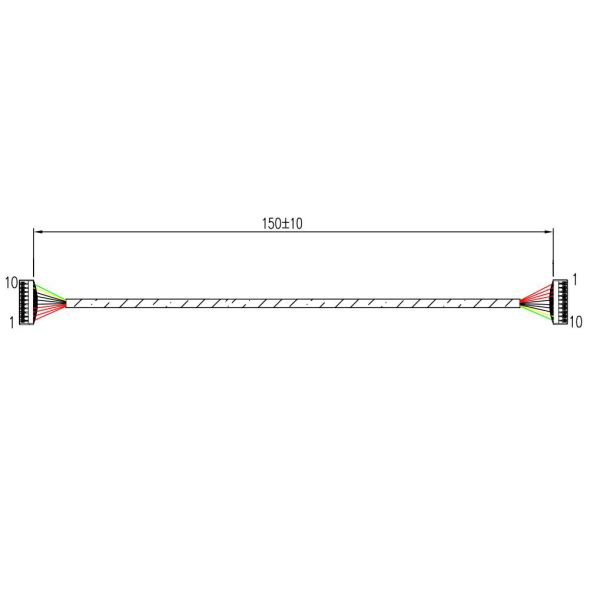 Приведенные Ul10064 30awg освещают соединитель контржурным светом тузов 91209-01011 проводки провода гофрируя