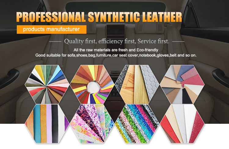 Good Quality Pu Faux Synthetic Artificial Leather Fabric for Garment
