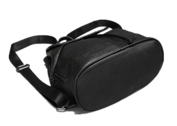 Durable Large Space Black Color Womens Backpack Bags With Drawstring Closure