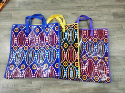Gravure Printed Custom Shopping Bags With Eco Friendly PP Double Handles