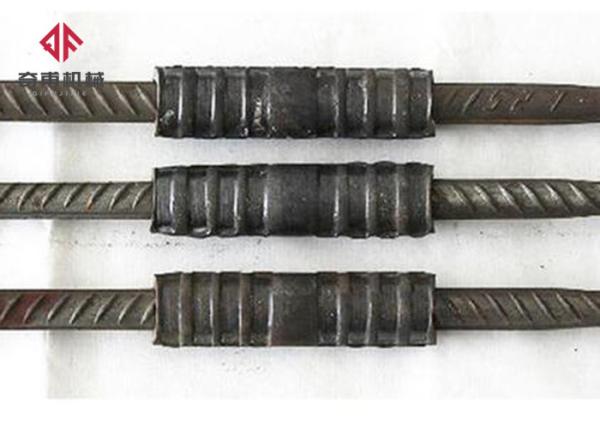 Galvanized Cold Extrusion Rebar Coupler For Steel Reinforcement 75 Degree Chamfer