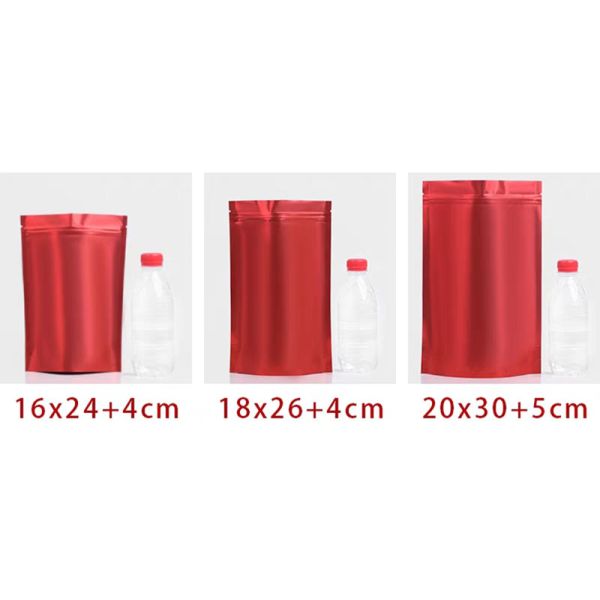 Colorful Zipper Aluminium Foil Stand Up Pouch Metalized Polyester Pouches