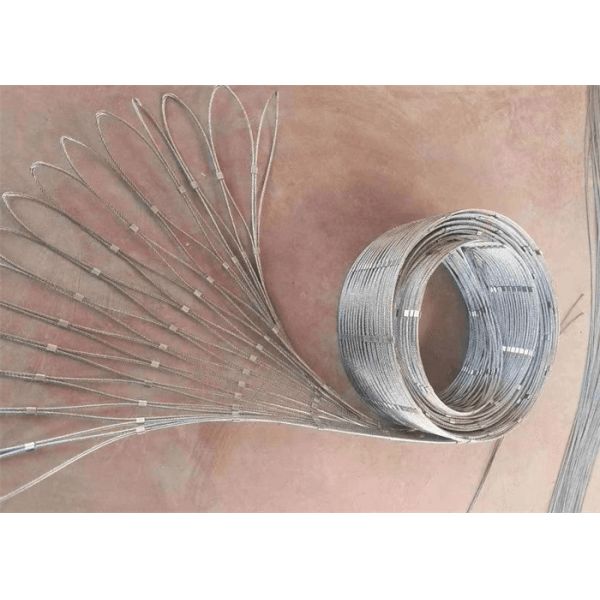 316 316L Stainless Steel Rope Mesh Net Ferruled Knotted SS Rope Cable Wire Net