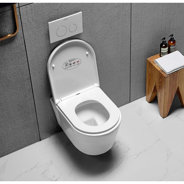 Стена водяного знака повиснула Bathroom изделий портативного туалета туалета 530x364x345mm санитарный