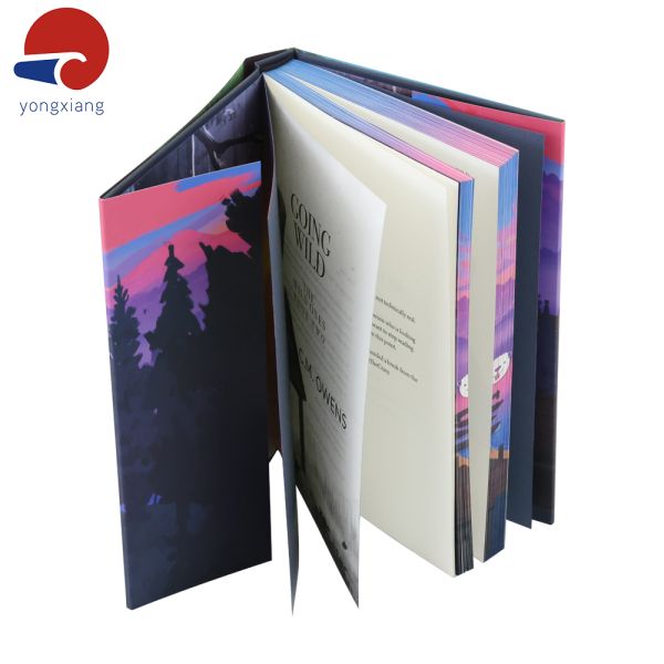 Portfolio Memoirs Fiction Book Printing Hard Cover Sprayed Edge Novel Book Printing