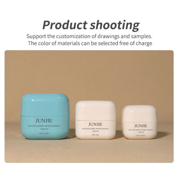 Square Double Layer PP Plastic Jar with Lid 50g 30g Empty Cosmetic Jars for Lotion Cream Scrub Eye Cream Lipstick