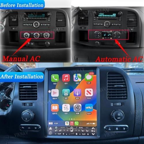 Chevrolet Silverado GMC 2007-2013 Pós-venda Touch Screen Rádio Car Stereo Upgrade 12,1 polegadas