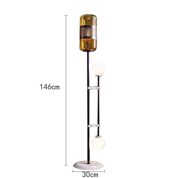 Nordic Floor Lamp Luxury Glass Floor Lights for Living Room Lizak Floor Lamp(WH-MFL-181)