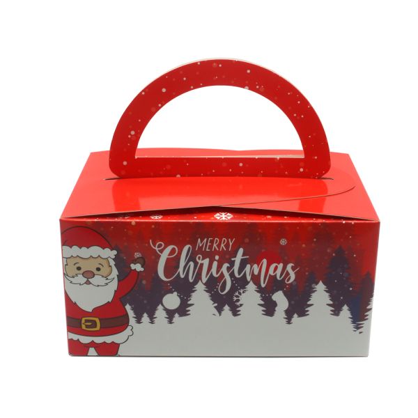 Varnishing Luxury Paper Bag Box , Embossing Christmas Gift Boxes Packaging