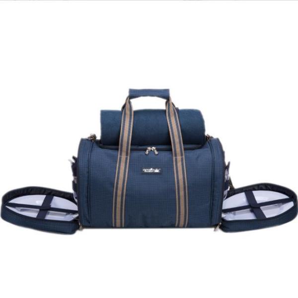 Family Picnic Backpack for 4 with blanket handbag Complete Cutlery and Picnic Set wine picnic bag