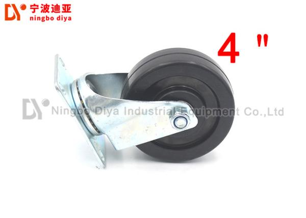 ESD Plate Commercial Caster Wheels , Industrial Steel Caster Wheels For Hand Cart