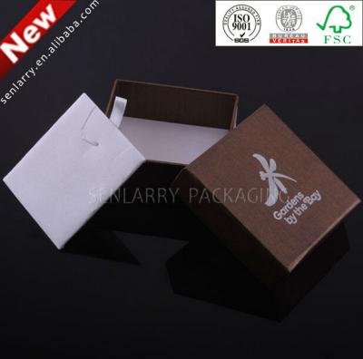promotional professional custom made gift box for earring certificated by ISO BV SGS,can print the company LOGO