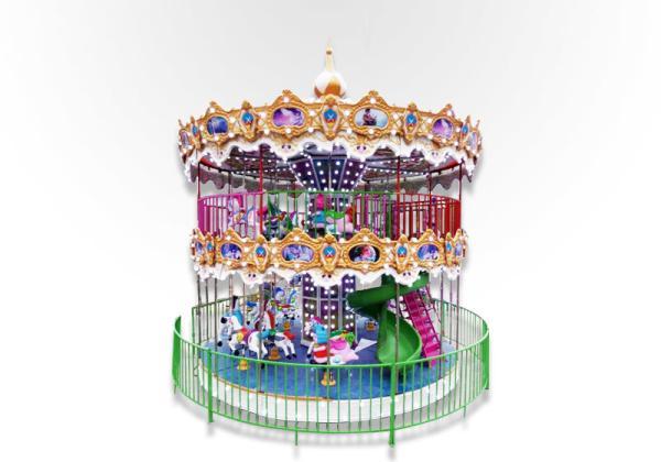 380V / 50HZ Amusement Park Carousel 36 Seats Amusement Rotating Flying Chair