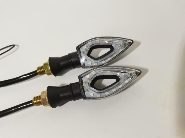 CD-111 LED Indicadores de señal de giro Luz Indicador de luz de diamante hueco para motocicleta