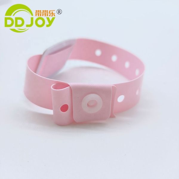 Waterproof Disposable L Shape 13.56MHZ Plastic Wristbands for Medical Occasion Party