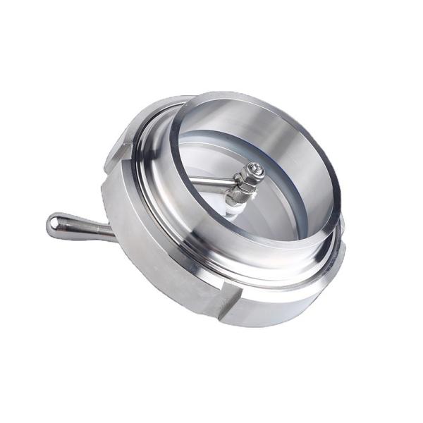 10bar Sanitary Stainless Steel 304/316L Welded Tube Union Sight Glass with Wiper