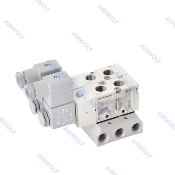 Mindman 5/2 Way 3/2 Way Aluminum Pneumatic Solenoid Valves DC24V AC220V AC110V DC12V MVSC-220-4E1 MVSC-220-4E2   MVSC-220-4E2-DC24-L