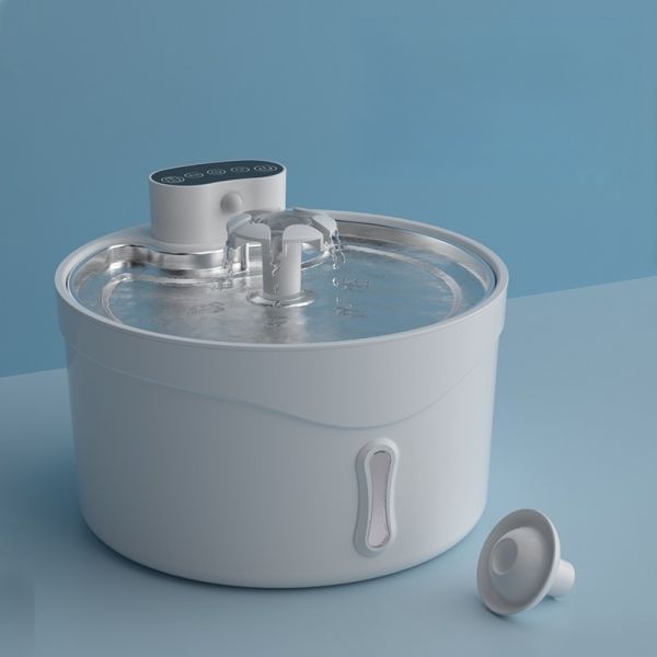 Contrôle d'odeur Cuve en céramique Fontaine d'eau de qualité alimentaire Automatique pour animaux de compagnie