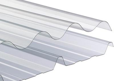 Anticorrosive Transparent Corrugated Sheet , Heatproof Clear Plastic Roof Tiles